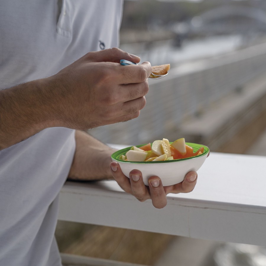 Tavola Guzzini | Contenitore S Twist Grigio Cielo