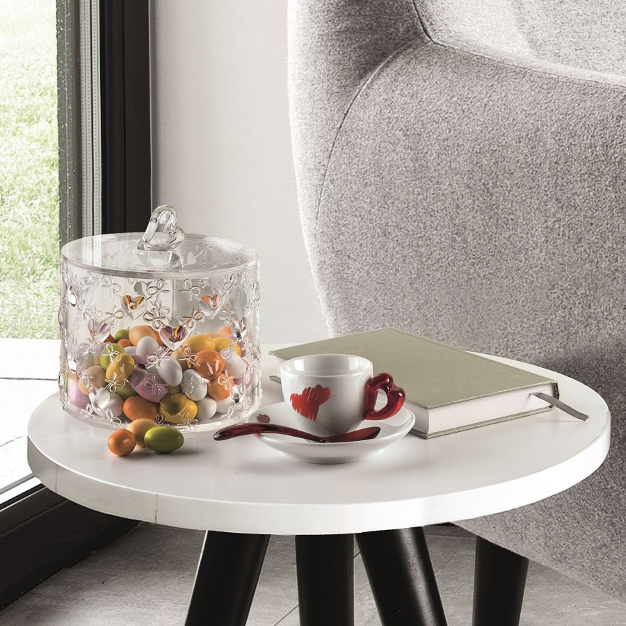 Tavola Guzzini | Contenitore Grande C/Coperchio 'Love' Trasparente