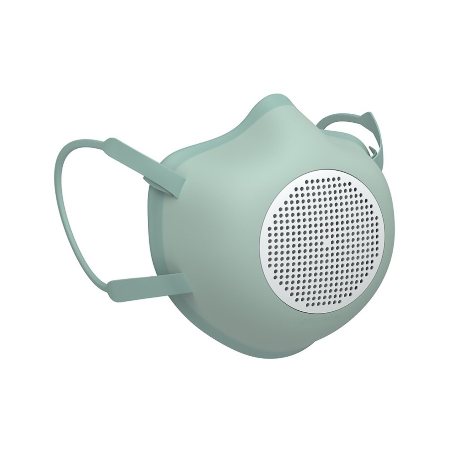 Fuori Casa Guzzini | Set Mascherina Protettiva E 4 Filtri Multistrato Eco Mask Verde Lichene