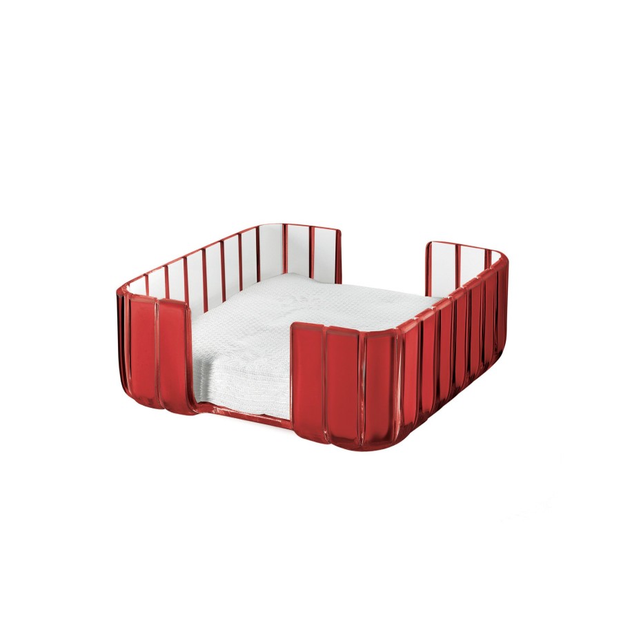 Tavola Guzzini | Portatovaglioli 'Grace' Rosso Trasparente